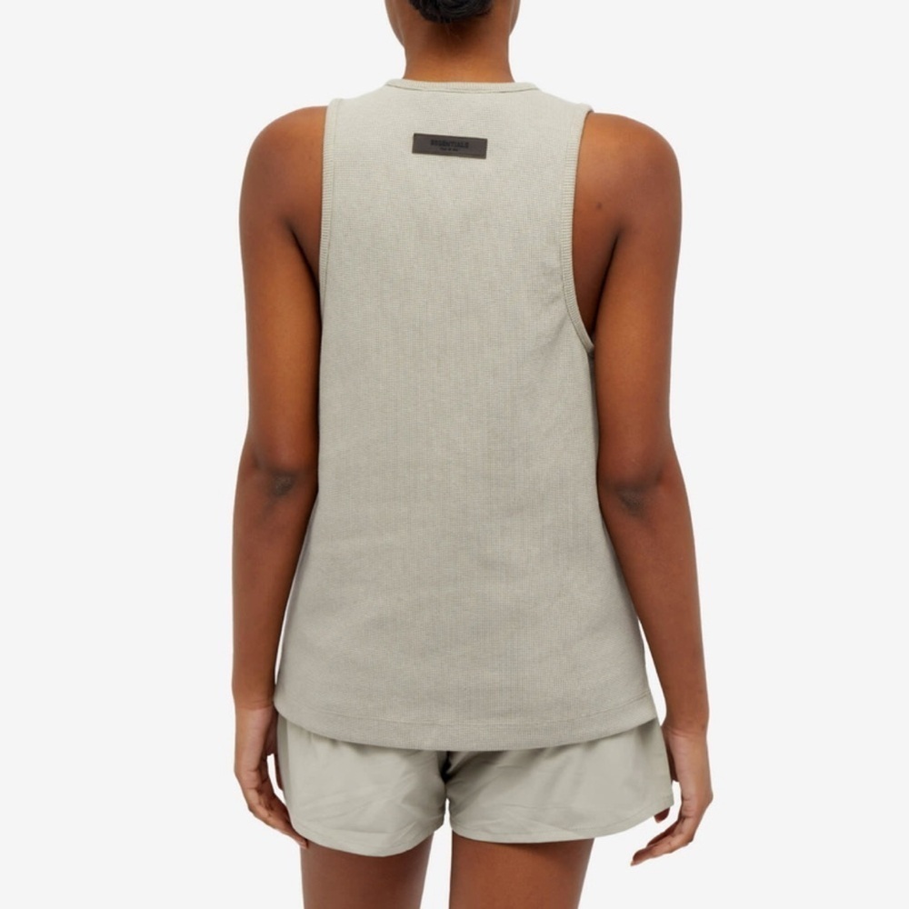 Fear of God Essentials Waffle Tank ‘Seal’ - Picture 2 of 8